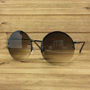 O2 Eyewear 7108 Rimless Round Sunglasses(G)